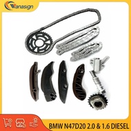 AUTO ENGINE PARTS TIMING CHAIN KIT FIT FOR BMW N47 N47D20 2.0L & 1.6L DIESEL 2005-2018