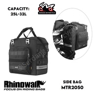 RHINOWALK MTR2050 25L- 32L Side Bag Rack Waterproof Beg Motorcycle Touring Biker Crashbar Adventure