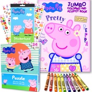 Peppa Pig Coloring & Activity Book Super Set with Puzzle and More