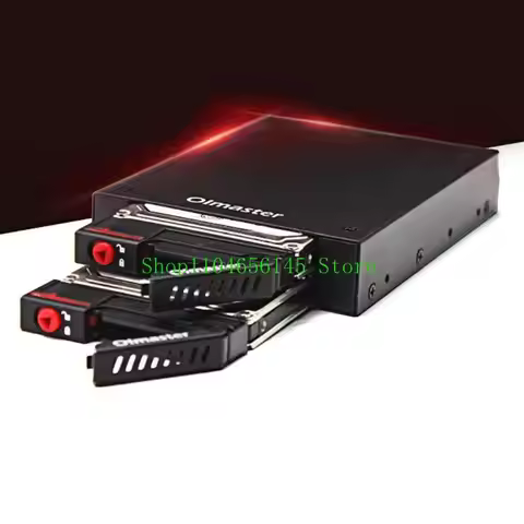 OImaster 2 Bays 2.5 inch SATA HDD SSD Hard Drive Mobile Rack Backplane with for Key Lock Locker Func