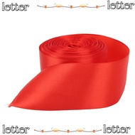LETTER  Line Ribbon, Polyester Cotton Red Color Sprint Banner, Easy to Clean Cut to Length Smooth Su