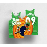 Jersey Movie Space Jam JAMES 6 #23 # Tune Squad เสื้อบาสเก็ตบอลกีฬา Air Slam Dunk Sleeve Shirt Singl