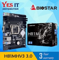 BIOSTAR H81MHV3 3.0 LGA1150 mATX Motherboard