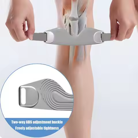 Patella Knee Strap Adjustable Silicone Knee Support Sports Running Badminton Knee Brace Patella Tend