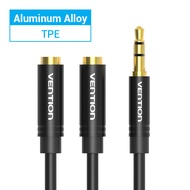 Vention Audio Splitter แจ็ค 3.5 สายแจ็คคู่ชายหญิงสำหรับแล็ปท็อปลำโพงหูฟัง Splitter สาย Aux 3 5 แจ็ค
