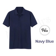 เสื้อโปโล เสื้อคอปกชาย/หญิง แขนสั้น POLO ผ้าCOTTON มีกระเป๋าหน้า (สีกรม) HONEY BIRD Mr.&Mrs.shop.