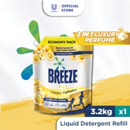 Breeze 2 in 1 Luxury Perfume Liquid Detergent 3.2kg