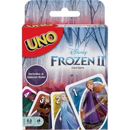 (SG) Frozen II UNO Children's Fun Cartoon Card Game, Blue, 36 Pieces