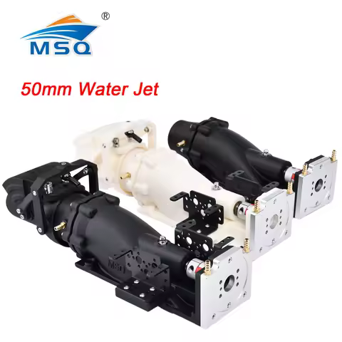 MSQ 50mm Water Jet With 2 blades 7075 Propeller Water Thruster With Reverse Buckle 6mm Shaft w/8mmCo