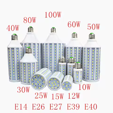 SMD5730 25W 30W 40W 50W 60W 80W 100W Light Bulb B22 E26 E27 E14 E39 E40 LED Lamp LED Bulb 85-265V/AC