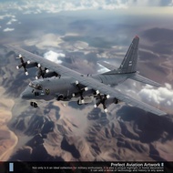 AC-130U 1/200 Scale Air Gunship Model Diecast Metal Model Kit Military Combat Airplane Model Attack 