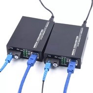 1 Pair 1000Mbps Fiber Optic RJ45 Media Converter Gigabit 3KM (A/B) พร้อม Adapter