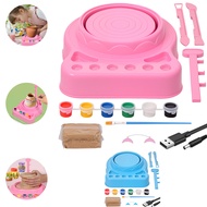 Kids Pottery Wheel Kit Electric Mini Pottery Wheel Kit Complete Pottery Wheel Craft Kit for Beginner