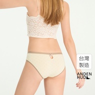 [Anden Hud] Warm Heart Baking.rear Digging Bow Mid-Waist Briefs Pure Cotton Made In Taiwan