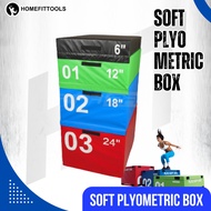 กล่อง Plyo Box 5 ขนาด กล่องออกกำลังกาย กล่องกระโดด Plyometric Soft Box Pylo -Homefittools