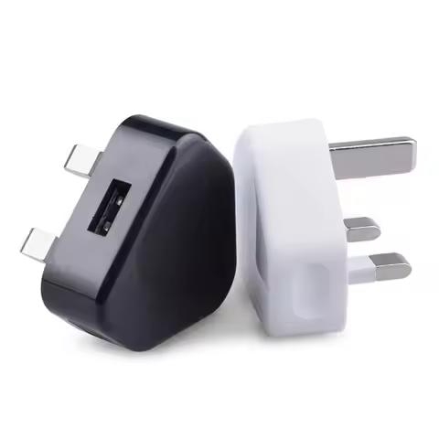 Travel 5V 1A 3 Pin USB Charger Wall Charger Power Adapter UK Plug