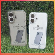 SoftCase Casing Clear iphone 16/iphone 16 Pro/iphone 16 Pro MX Silicone Transparent TPU Protect Came