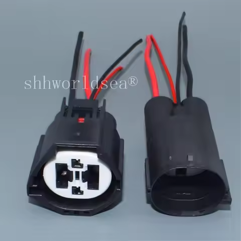 Shhworldsea 4 Pin Waterproof Connector Electric Fan Socket Plug For Ford Focus Volvo Land Rover 7282