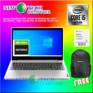 LAPTOP I5 LENOVO IP3 OPI 81WE00QAMJ / 81WE00QBMJ / 81WE00S1MJ (I5-1035G1/4GB512GB SSD/MX330/W10H/OPI