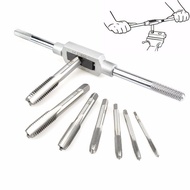 Set of 7 taps + Tap handle M3 - M12 195mm long