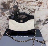 CHANEL 24b黑白31 bag nano  芯片包 横版黑白熊猫配色