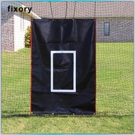 fixory Softball Baseball Batting Cage with Strike Zone Folding Versatile 71.65inchx48.03inch Backsto