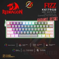 REDRAGON FIZZ - K617-RGB GREY WHITE RED SWITCH MECHANICAL GAMING KEYBOARD