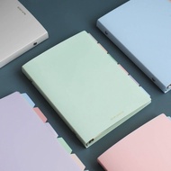 A5/B5 Pastel Series Binder Notebook with Refills Free Separator School Notepad Notebook Refillable A
