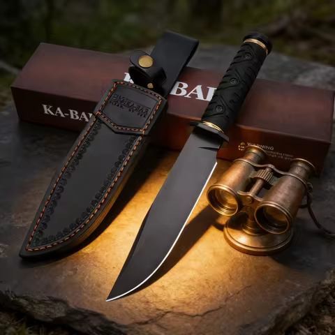 KA-BAR, a forest hunter's tool, a jungle obstacle-clearing knife, an outdoor knife for outdoor campi