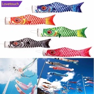 LOVETOUCH 1Pc 40/70/100cm Koi Nobori Carp Wind Sock Koinobori Fish Flag Yard Hanging Decor B8F8