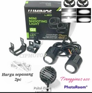 LAMPU TEMBAK LAMPU SOROT D2 LUMINOS Q2 PUTIH KUNING SEPASANG 2PCS