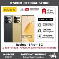 realme 16 Pro+ 5G Smartphone 12GB + 512GB ROM 200MP Full Focal Camera+3.5x Telephoto Portrait