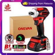 3 Days Delivery ONEVAN 7200RPM Brushless Electric Screwdriver Impact Wrench Driver 5 Gears Position Rechargeable Electric Screwdriver Power Drill With 3 LED Light，For Makita 18V Battery