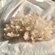 馬達加斯加 白水晶簇 紅皮 粉水晶 水晶原礦 天然原石 水晶