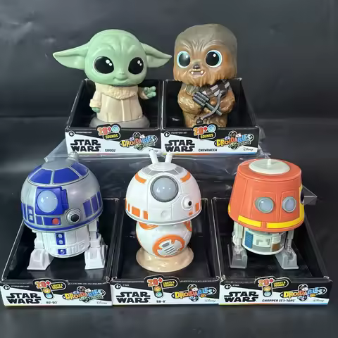 Star Wars Droidables & Friends R2-D2, BB-8 & C1-10P Grogu Chewbacca Articulated Droids with 20+ Soun