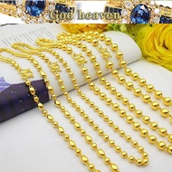 916 Gold Store 1:1 Thailand 916 Gold Original Buddha Pearl Pearl Bead Necklace Fine Sand 916 Gold Me