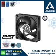 Arctic P9 PWM PST Black Fan | 9cm 92mm PWM Fan with Splitter