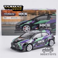 Tarmac Works 1:64 HKS GR Corolla Black purple Diecast model car