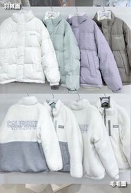 Who.a.u 白色雙面外套（羽絨/毛毛褸）