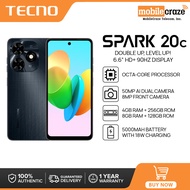 [ NEW ] TECNO Spark 20C Smartphone | 4GB+256GB / 8GB+128GB | Octa-core Processor | 50MP Dual Rear Ca
