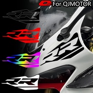 For QJMOTOR Motocycle Front  Bumper Waterproof Sticker Decor head Accessories Cover Scratch Vinyl De