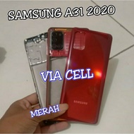 Casing Housing kesing fullset Samsung A31 2020 Backdoor Plus Frame Lcd Bezel Original