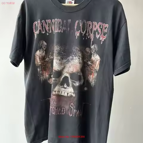 Vintage Cannibal Corpse The Wretched Spawn 2004 Black T shirt WA4075 vintage Washed Comfortable grap