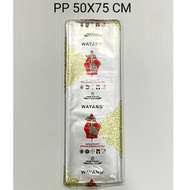 (2 packs) PP Wayang 50x75 1kg - Clear PP Wayang - PP Plastic - Laundry Plastic