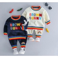 Brown BUNNY SWEATER Suits For Boys Girls 1-5 Years
