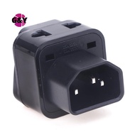 G&Y 2 In 1 IEC 320 C14 Male To C13 Female Power Adapter PDU/UPS C13 Universal Female AU/US/UK/EU Spe