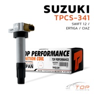 คอยล์จุดระเบิด SUZUKI SWIFT 1.2 / ERTIGA / CIAZ / K12B ตรงรุ่น 100% - TPCS-341 - TOP PERFORMANCE JAP