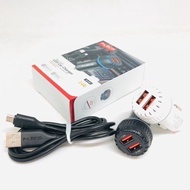 F-87 FLECO Car Charger Saver Motorcycle Car Charger FLECO F-87 33W LED + MICRO USB CABLE Car Charger