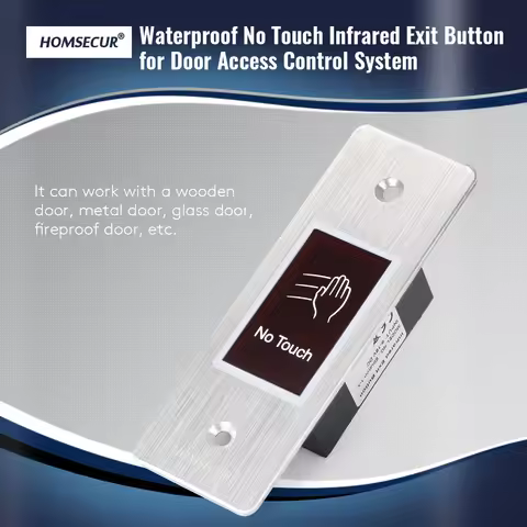 DC9V-18V IP66 Stainless Steel Touchless Open Electric Lock Release Switch Infrared No Touch Exit But