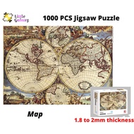 [Ready Stock] 1000PCS High Quality Jigsaw Puzzle, 70x50cm, 1.8 to 2mm Thickness - Map